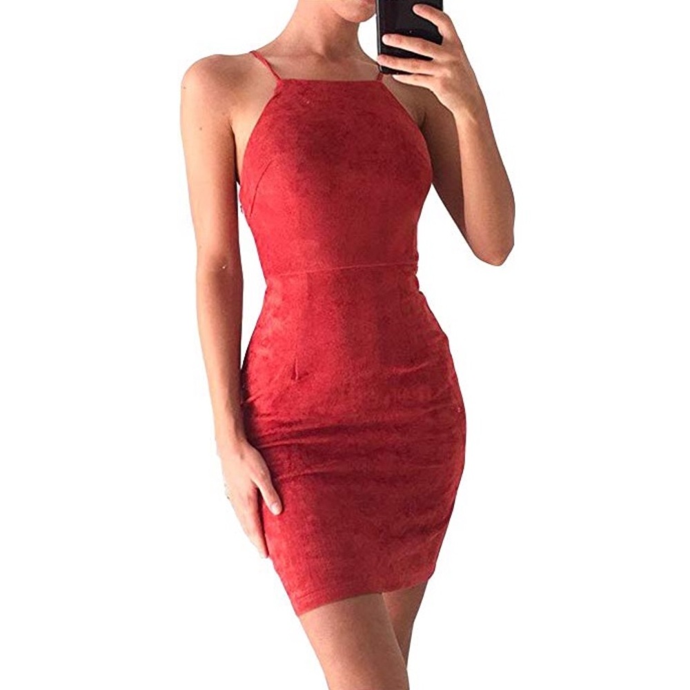 ✨Restock✨Spaghetti Strap Bodycon Midi Dress - Picture 7 of 8